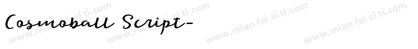 Cosmoball Script字体转换